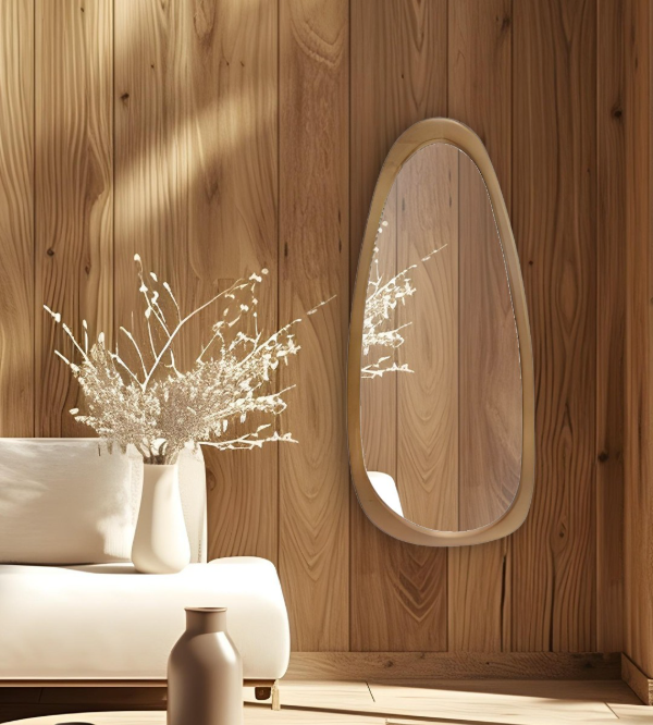 Producto - ESPEJO MARCO MADERA NATURAL LUSTRADA S