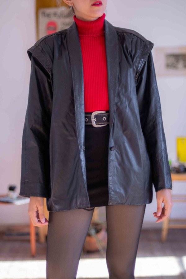 Producto - Chaqueta Cuero Rossi y Caruso Talle:L