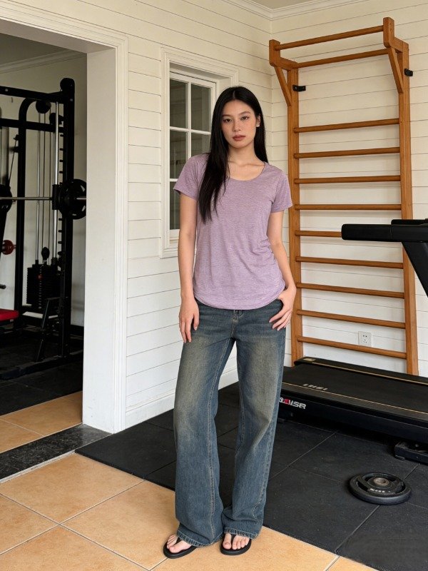 Producto - Remera Dama Basica LILA