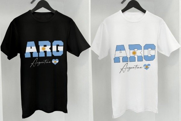 Producto - plantillas para remera de ARGENTINA