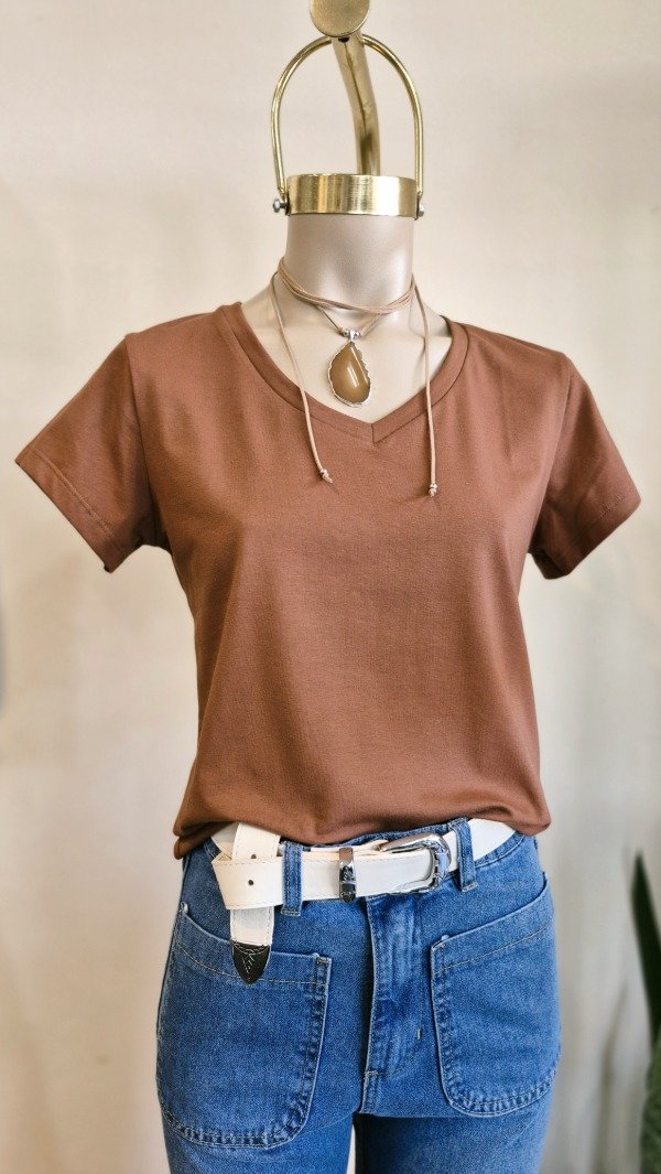 Producto - Remera Clasica Chocolate
