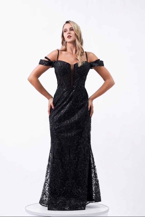 Producto - VESTIDO CRISTAL NEGRO