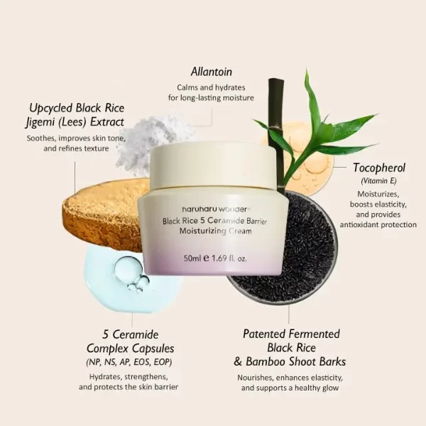 Producto - haruharu wonder Black Rice 5 Ceramide Barrier Moisturizing Cream 50ml - 1