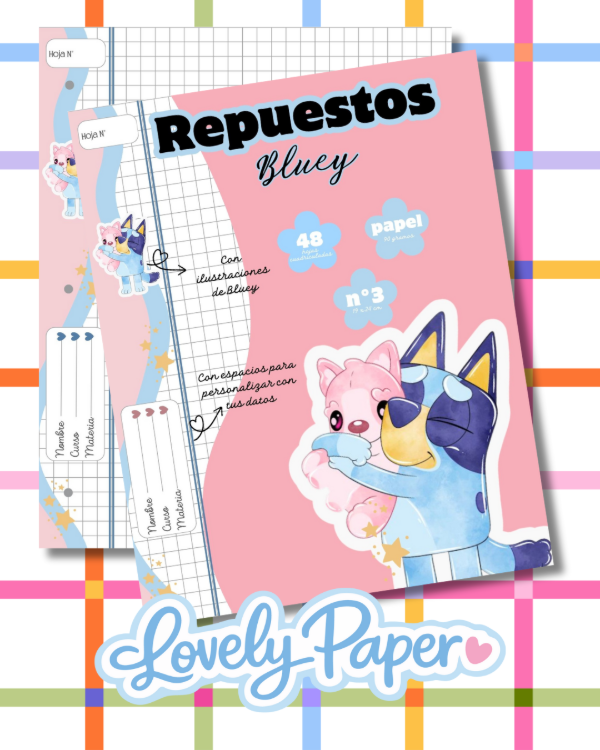 Producto - REPUESTO HOJAS N3 BLUEY X48