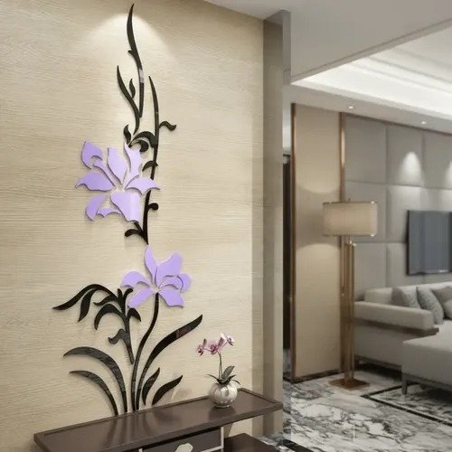 Producto - Flores Aplique Decorativo Interior Pared Fibrofacil - 6