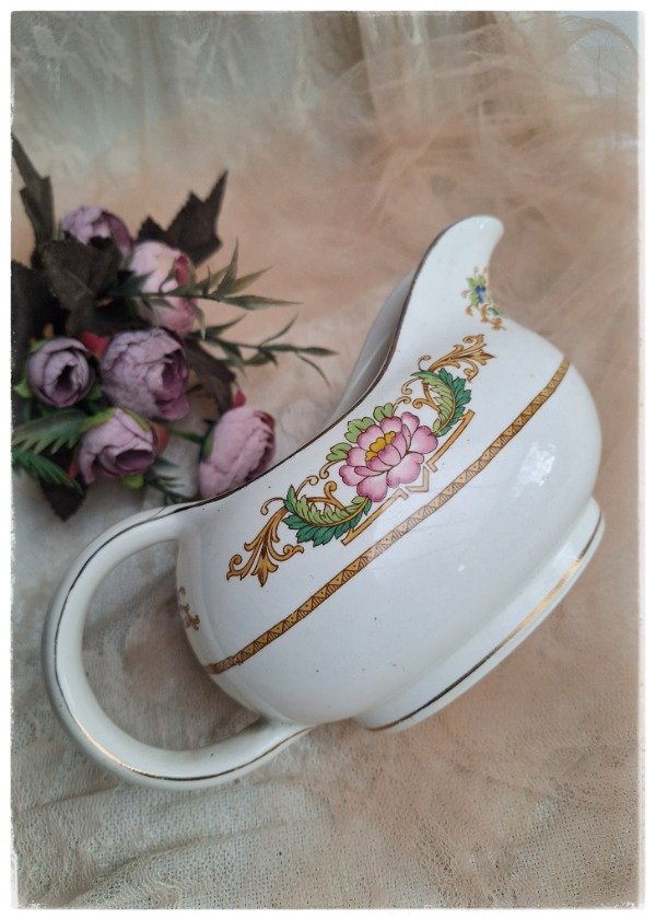 Producto - Salsera de Loza Inglesa con flores