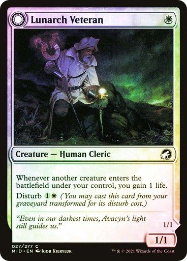 Producto - Lunarch Veteran Foil  Innistrad: Midnight Hunt