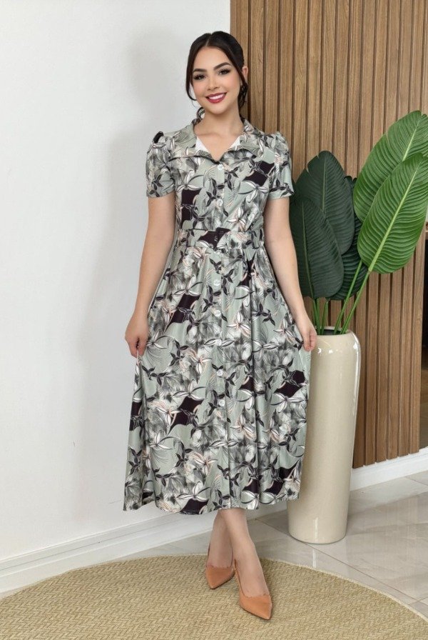Producto - Vestido manga corta estampado (Art. 244) Talle S