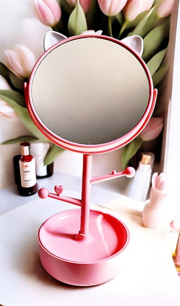 Producto - Espejo Rosado Con Orejitas