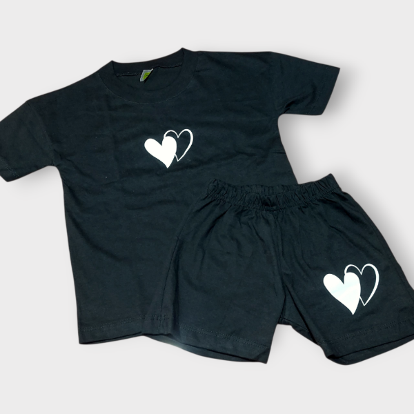 Producto - Conjunto Corazón Negro T4 T10