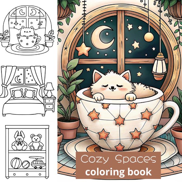 Producto - Cozy Spaces - Libro para colorear - LIB26
