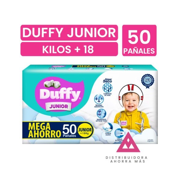 Producto - Pañal Duffy Junior  x 50 Unidades (+ 18 Kilos)