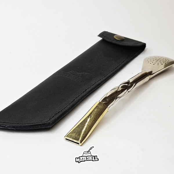 Producto - BOMBILLÓN CURVO URUGUAYO - Alpaca y Bronce