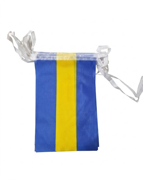 Producto - Guirnalda de Banderines Bandera Boca Juniors Tela Poliéster - 5