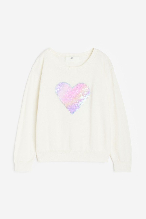 Producto - Sweater HyM corazones lentejuelas