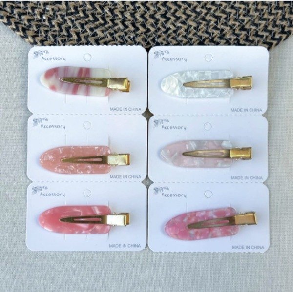 Producto - HEBILLAS MARBLE ROSA