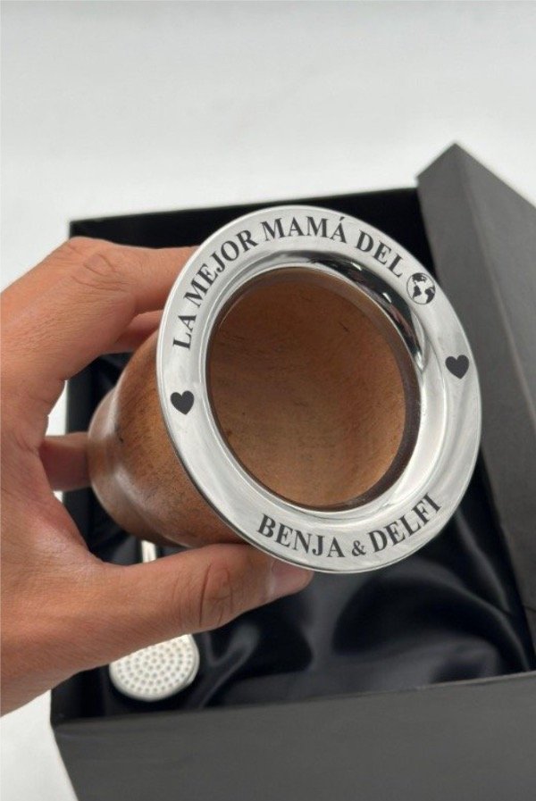 Producto - MATE CAMIONERO DE ALGARROBO - MAMÁ 5 PERSONALIZADO - 0