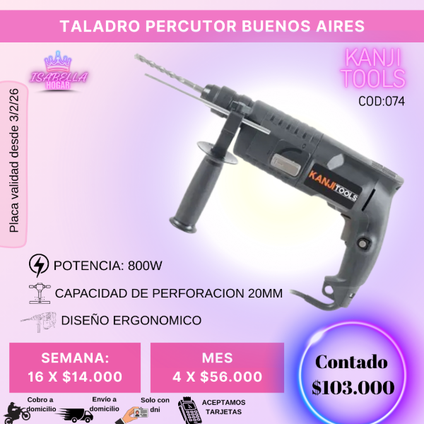 Producto - TALADRO PERCUTOR COD074