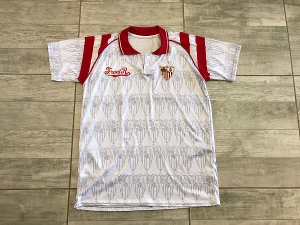 Producto - Camiseta retro de Sevilla blanca