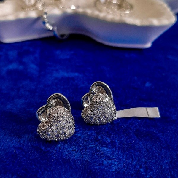 Producto - Aros Argollas Corazón Cierre Huggie