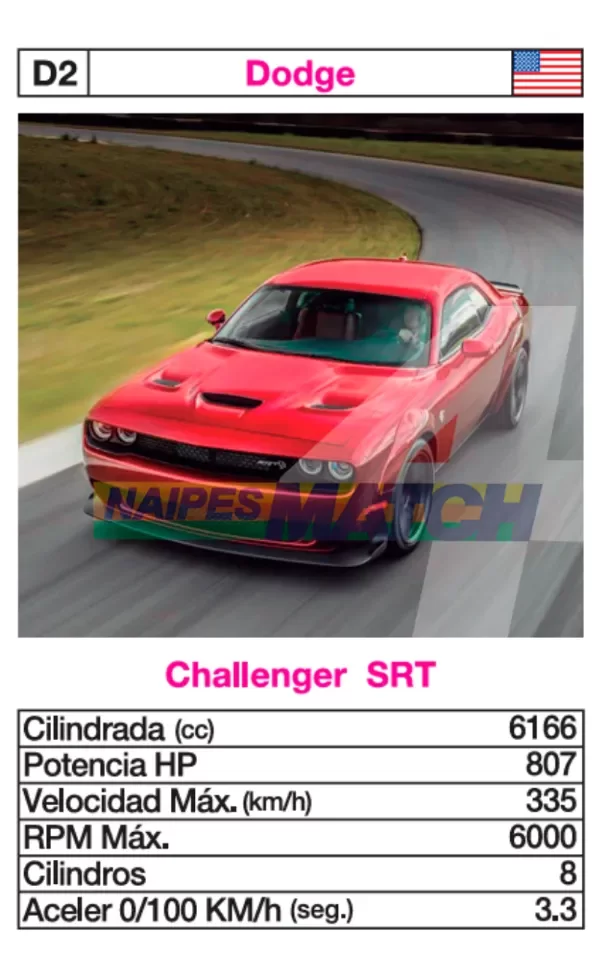 Producto - Cartas Autos Sport - Match4 - 3