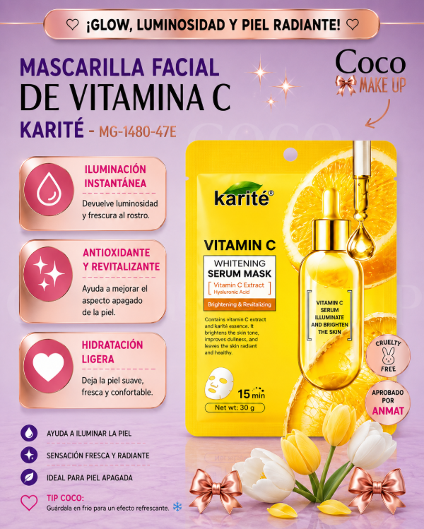 Producto - MASCARILLA FACIAL DE VITAMINA C - KARITE - MG-1480-47E