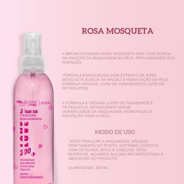 Producto - Bruma Fixadora Rosa Mosqueta - Max Love