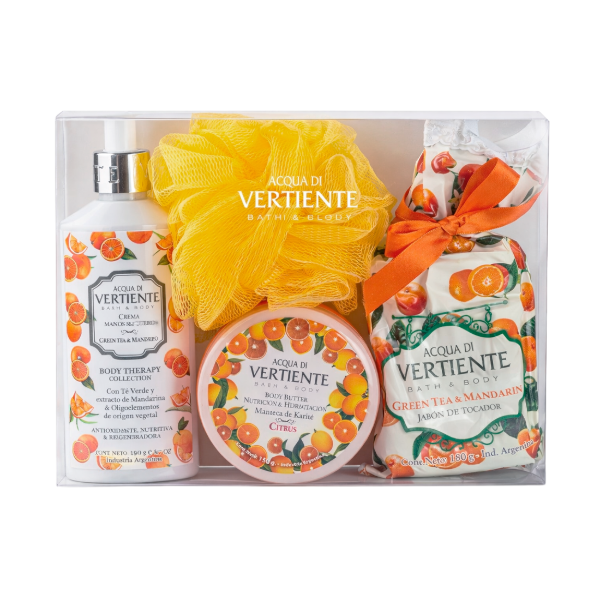 Producto - ESTUCHE CITRUS MANDARIN (B.BUTTER+CRE M. Y C.+JAB.+ESP)