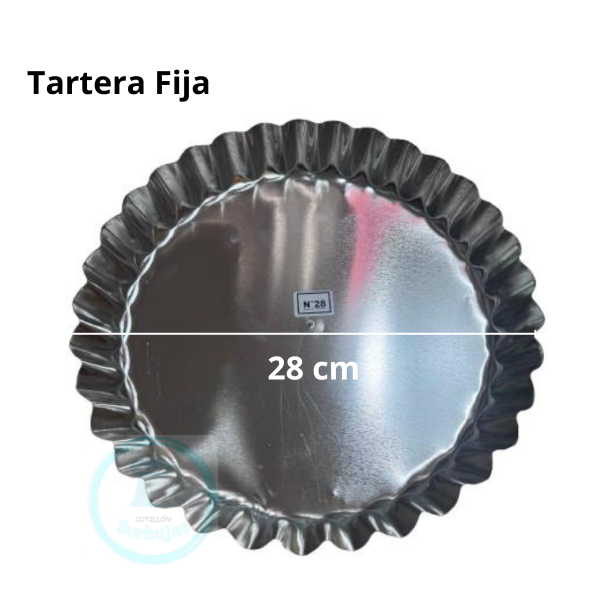 Producto - Tartera Hojalata Fija 28 cm X1