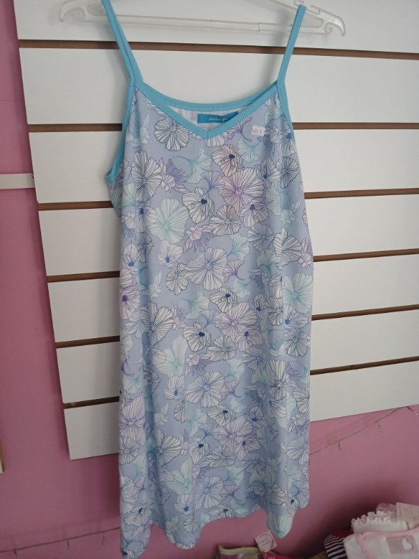 Producto - Camisolin algodon estampado celeste T.1