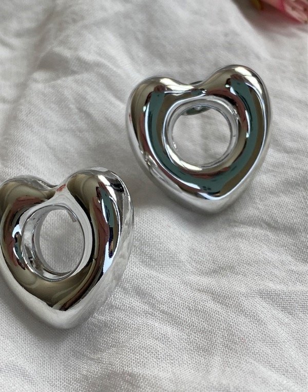 Producto - Aros corazón inflado
