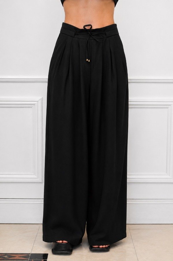 Producto - PANTALON DE VESTIR ANCHO CON PINZAS - 0