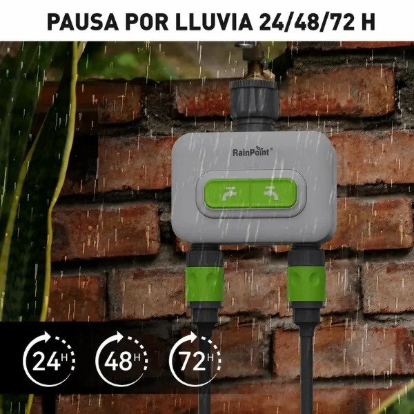 Producto - Programador de Riego Wi-Fi para Canilla RainPoint (2 Zonas) - 4