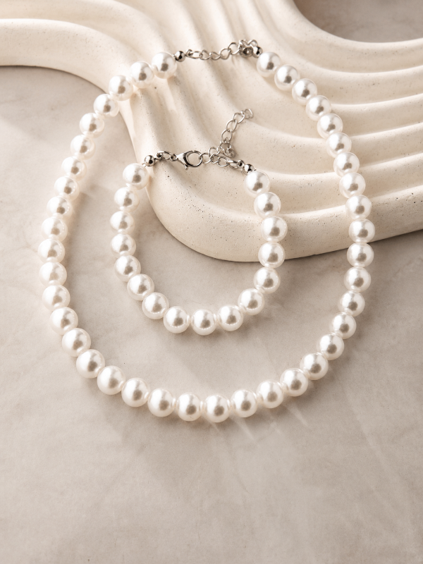Producto - CADENA Y PULSERA DE PERLAS GRANDES 2750