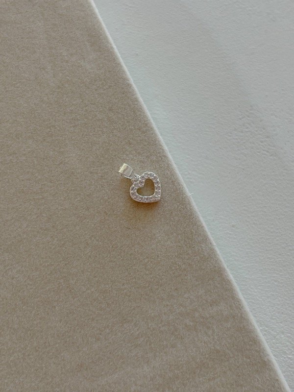 Producto - Dije corazón con micropave