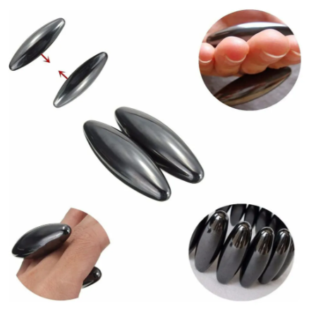 Producto - PACK X40 Imán Ovalado De 43 X 15 Mm Bola Magnética Negra