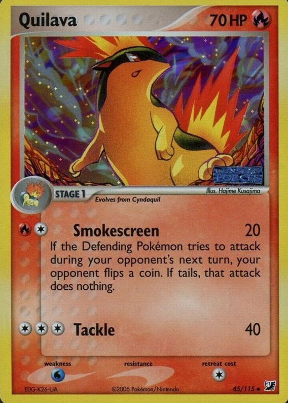 Producto - Quilava 045/115 Unseen Forces - Reverse Holo STAMPED