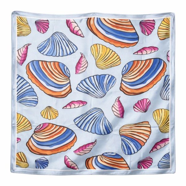 Producto - Pañuelo Shell Blue (Seda)