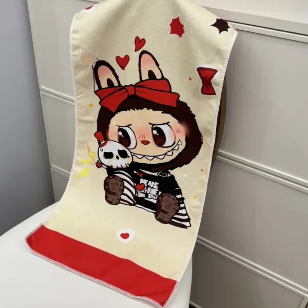 Producto - Toallon Labubu Moño Rojo