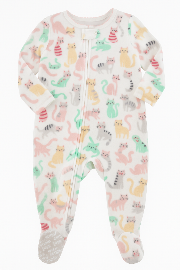 Producto - Enterito pijama micropolar gatitos