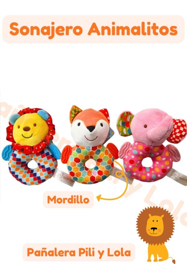 Producto - Sonajero animalitos con mordillo (Consultar mod disponible )