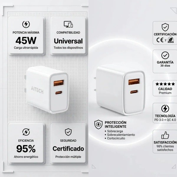 Producto - Cable Lightning + soporte invisible - 2
