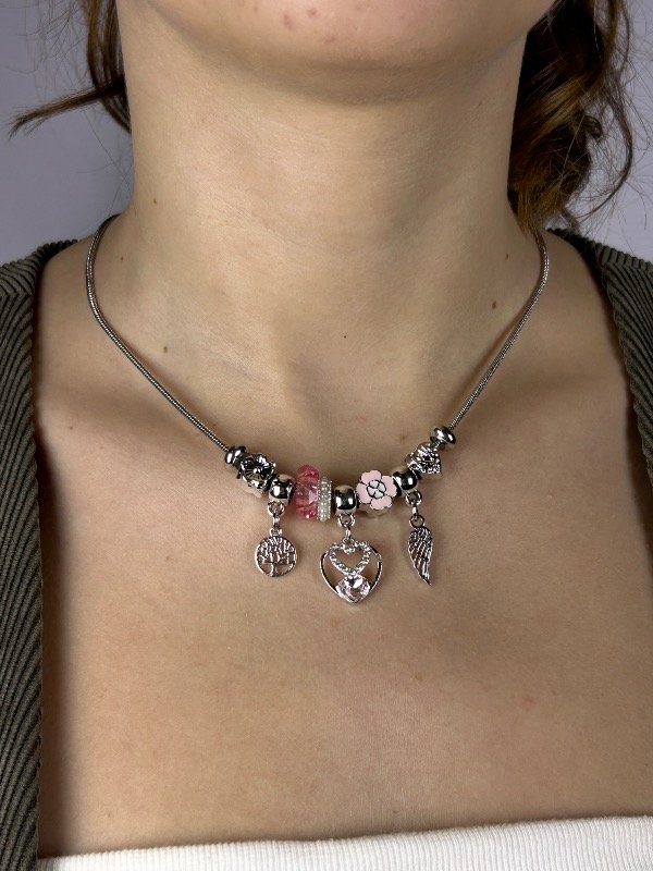 Producto - CADENA PANDORA ROSA LÍNEA PREMIUM 2043