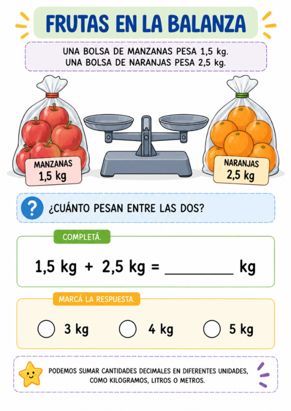 Producto - Decimales en acción: Situaciones problemáticas sencillas - 11