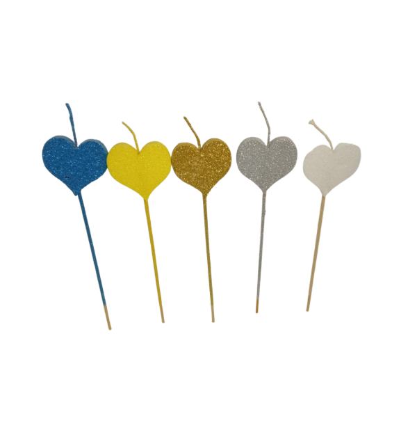 Producto - Velas formas de telgopor (flor, corazón, estrella, corona) - 1