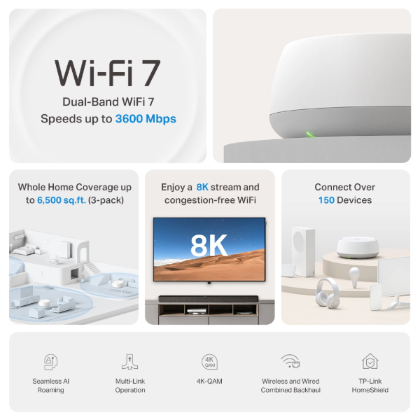 Producto - SISTEMA MESH TP-LINK DECO BE22 (PACK 1) BE3600 Deco BE22(1-pack) - 0