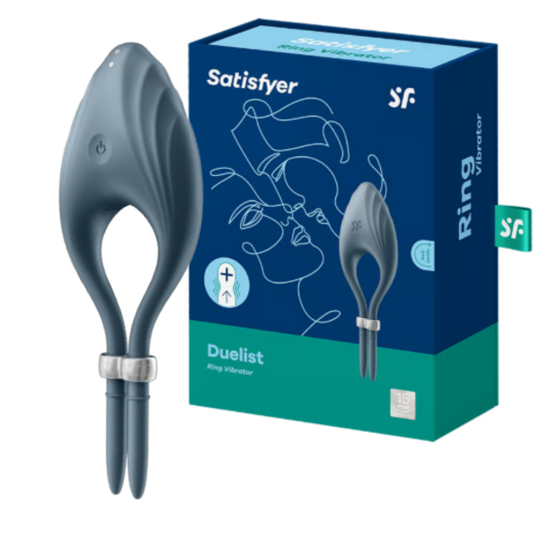 Producto - Anillo Peneano Regulable Vibrador Satisfyer Duelist (Recargable) - 0