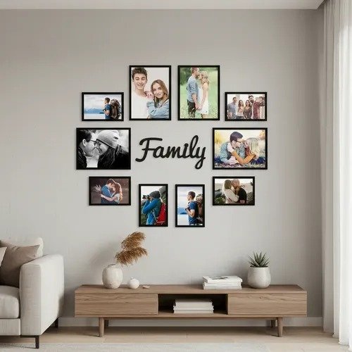 Producto - Portaretratos Frase Familia Decorativo Pared 6 U - 2