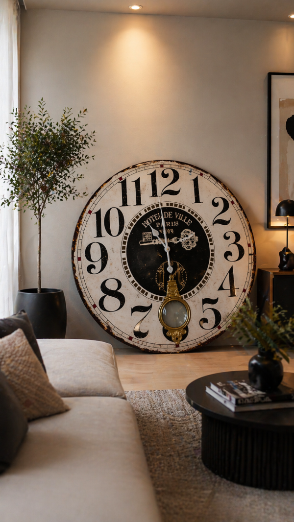Producto - Reloj de madera vintage 60 CM diámetro