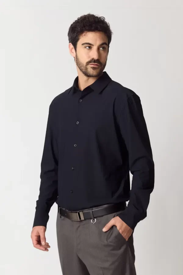 Producto - Camisa Ml Alpai Negro Tascani